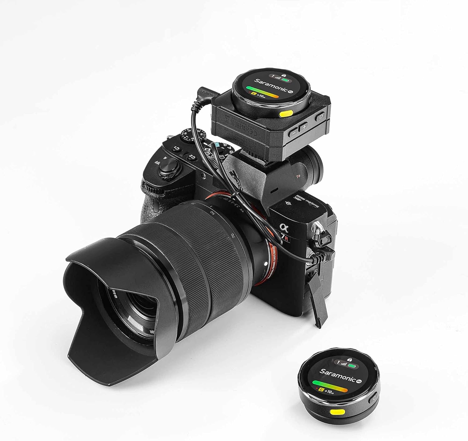 Saramonic サラモニック 2.4Gタッチスクリーン搭載 ワイヤレスマイクシステム(送信機×2台、受信機×1台） 国内正規品 Blink Me B2