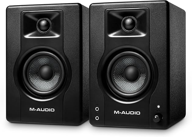 M-Audio スタジオモニタースピーカー アクティブスピーカー ゲーミング 音楽制作 RCA入力端子 L/Rペア 120W 3.5インチ BX3