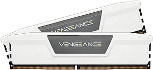CORSAIR DDR5-5600MHz デスクトップPC用メモリ VENGEANCE DDR5シリーズ (PC5-44800) Intel XMPメモリキット 64GB ホワイト [32GB×2枚] CMK64GX5M2B5600C40W