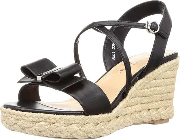 [ジルスチュアート シュー] サンダル リボンモチーフクロスストラップジュートサンダル レディース 6501