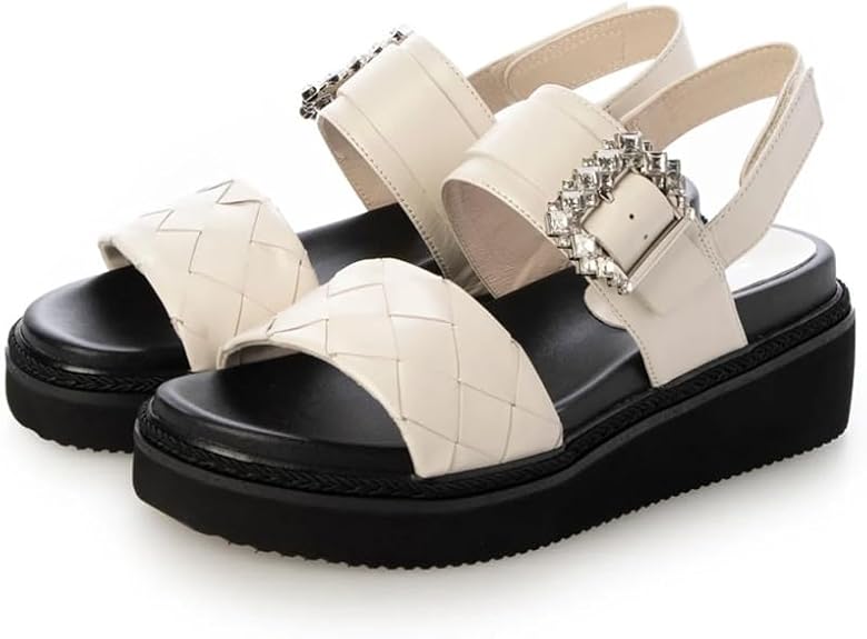 [マッキントッシュ フィロソフィー] スポーツサンダル ビジューモチーフフットベッドサンダル レディース 23.5 cm