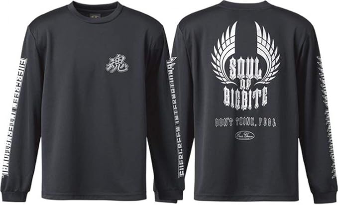 エバーグリーン(EVERGREEN) EGメタル魂ドライロングTシャツAタイプ S ブラック